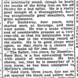 1902-01-08 Horse Racing -Cobourg victory-TO Star