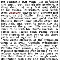 1902-01-13 Hockey -McCallum of Cobourg plays for Toronto-TO Star