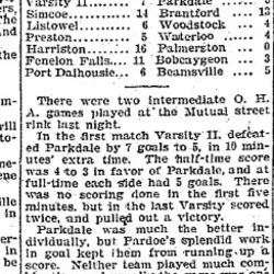 1902-01-15 Hockey - Port Hope vs Cobourg-TO Star