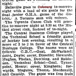 1902-02-06 Hockey -Juniors vs Belleville-TO Star