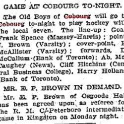 1902-02-07 Hockey -Cobourg Old Boys vs Local Seven-TO Star