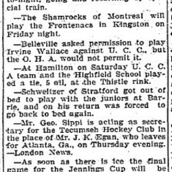 1902-02-26 Hockey -Cobourg vs Trinity College-TO Star