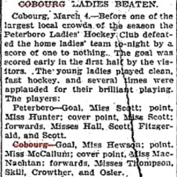 1902-03-05 Hockey -Ladies Cobourg vs Ptbo-TO Star