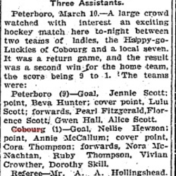 1902-03-11 Hockey -Ladies Cobourg at Ptbo-TO Star