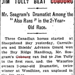 1902-06-19 Horse Racing -Seagrams Cobourg at Sheepshead Bay-TO Star