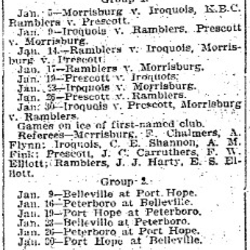 1902-12-26 Hockey -OHA Juniors Schedule-TO Star