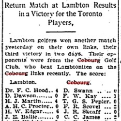 1903-08-15 Golf -Lambton Plays vs Cobourg-TO Star