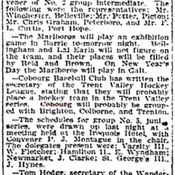 1903-12-17 Hockey -Cobourg Entered in Trent Vallley League-TO Star