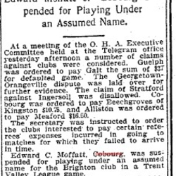 1904-02-23 Hockey -Brighton Player Suspended for Using False Name-TO Star