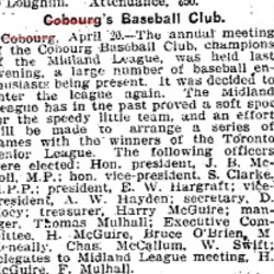 1904-04-21 Baseball -Cobourg Baseball Annual Meeting-TO Star