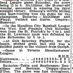 1904-06-27 Baseball -Cobourg vs Port Hope-TO Star