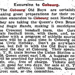 1904-07-27 Sports -Cobourg Old Boys plan event-TO Star