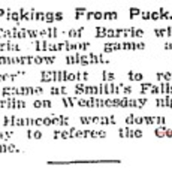 1905-02-06 Hockey -Referee assigned to Cobourg game