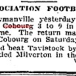 1905-06-14 Football -Cobourg vs Bowmanville