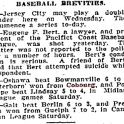 1905-07-17 Baseball -Cobourg vs Peterborough