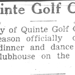 1931-05-21 Golf -Bay of Quinte opens season