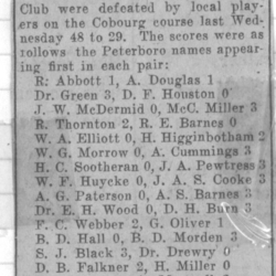 1931-07-16 Golf -Ptbo Club visits