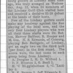 1931-08-20 Golf -Lindsay Club at Cobourg