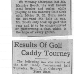 1931-09-17 Golf -Golf Caddy Tourney results