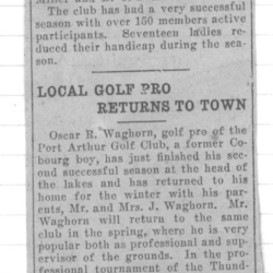 1931-10-15 Golf-record score of 33 in the books