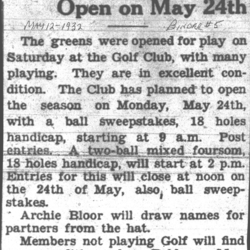 1932-05-12 Golf -Cobourg greens open