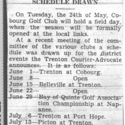 1932-05-19 Golf -District Clubs arrange schedule