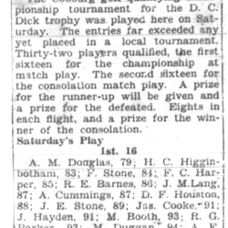 1932-07-14 Golf -Qualifying Club Championship