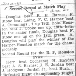 1932-07-28 Golf -Second Round Club Championships