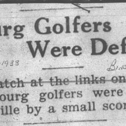 1933-08-25 Golf -Belleville at Cobourg club