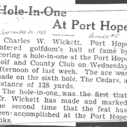 1933-09-29 Golf -Hole-in-one at PH course