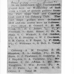 1934-08-03 Golf -Cobourg vs PH