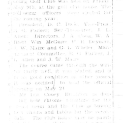 1941-05-15 Golf -election of officers