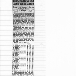 1945-09-18 Golf -Club Championship Standings