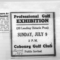 1950-07-06 Golf -Exhibition