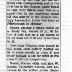 1951-07-12 Golf -Junior Ontario Preliminaries