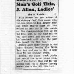 1952-09-11 Golf -Club Championships