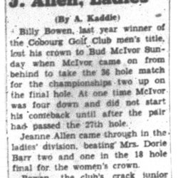 1952-09-11 Golf -Mens & Ladies Championships