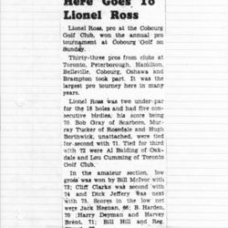 1953-08-13 Golf -Lionel Ross wins pro tournament