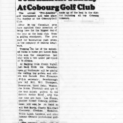 1954-07-29 Golf -Pro-Am Tourney in Cobourg