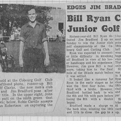 1964-10-01 Golf -Bill Ryan Junior Champion vs Jim Bradford