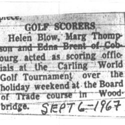 1967-09-06 Golf -Scorers at World Tourney