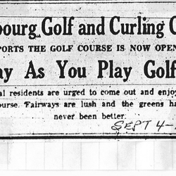 1968-09-04 Golf -Invitation to General Public-Pay as you Play