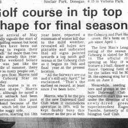 1973-05-02 Golf -Opening Season Report