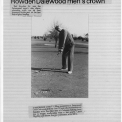 1984-07-31 Golf -Ted Rowden Mens Club Champion