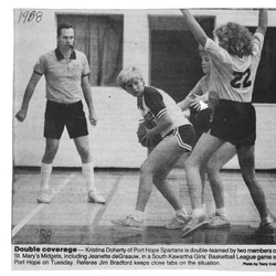 1988-01-01 School -Basketball -South Kawartha Midget Girls-St Mary's vs Port Hope