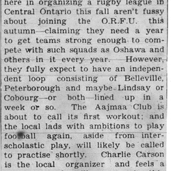 Football -Cobourg -1934-09-14 -Considering ORFU League