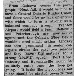 Football -Cobourg -1934-11-09 -ORFU considerations