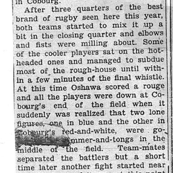 Football -Cobourg -1935-11-07 -Intermediates vs Oshawa