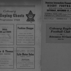 Football -Galloping Ghosts -1948 -P06-Program cover vs Rockland