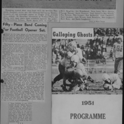 Football -Galloping Ghosts -1951 -A01-season